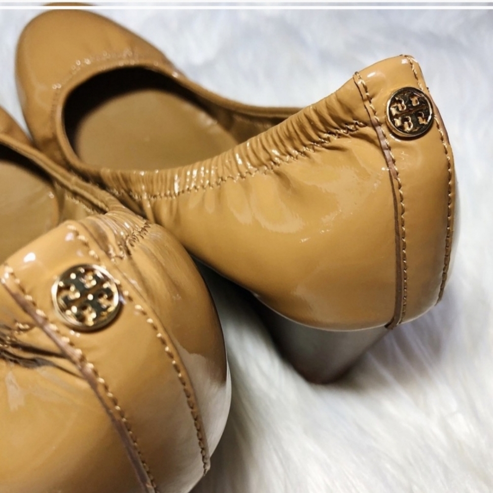 Tory Burch Patent Wedges